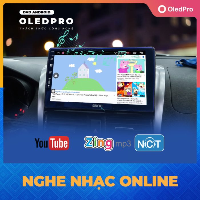 Nghe nhạc online ngày trên màn hình OledPro X5Ss new