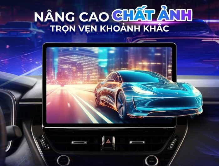 màn hình teyes cc3 2k max hiển thị hình ảnh siêu nét