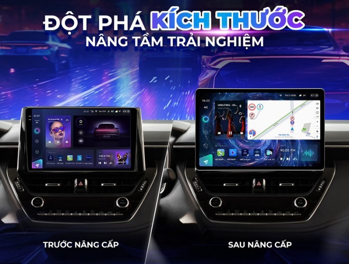 Màn hình Teyes CC2 2K max đột phá kích thước