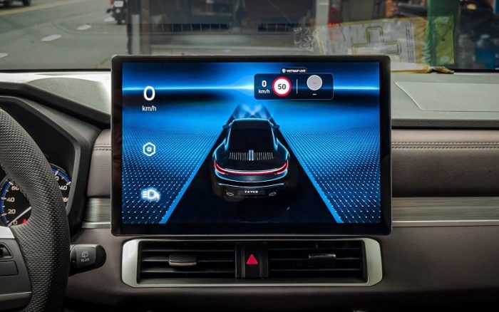 Màn hình Teyes CC3 2k max sau khi lắp đặt