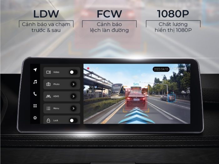 màn hình teyes lux one cảnh báo biển báo giao thông