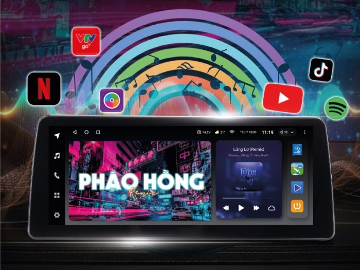 màn hình teyes lũ one kết nối 4g mọi lúc mọi nơi