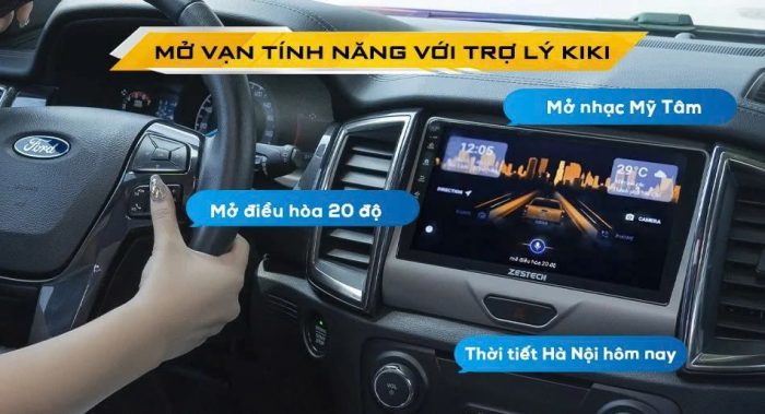 Màn hình Zestech 13 inch 2k hỗ rợ giọng nói tiếng Việt