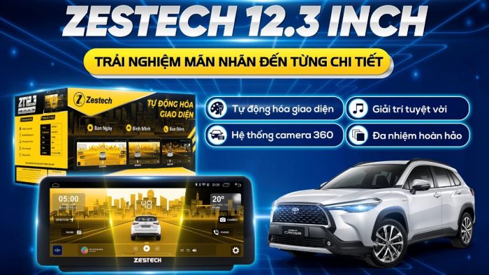 Màn hình Zestech ZT 12.3 inch tại panda auto