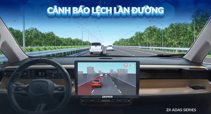 màn hình zestech zx adas bản giới hạn panda auto hỗ trọe cảnh báo lệch làn đường