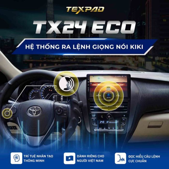 màn hinh TexPad TX24  ECO ra lệnh giọng nói kiki