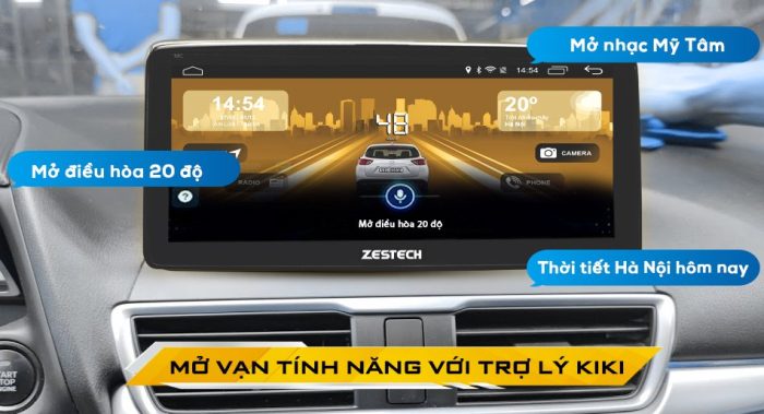 Trợ lý Kiki được tích hợp trên màn Zestech Mazda3 MLK
