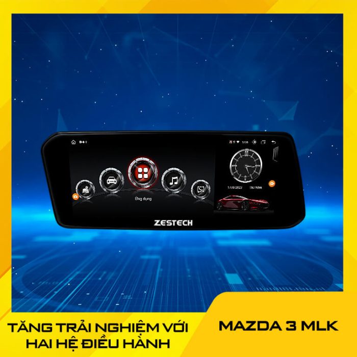 màn hình zestech mazda 3 mlk