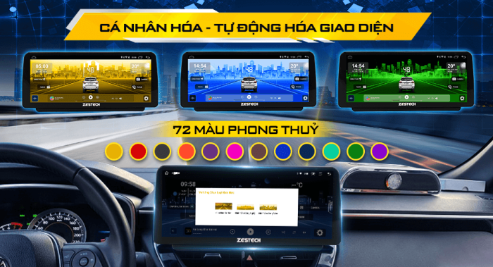 Zestech MLK Toyota Cross có giao diện thân thiện