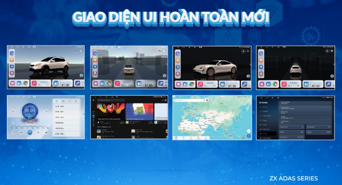 Giao diện thân thiện của màn Zestech ZX ADAS bản giới hạn