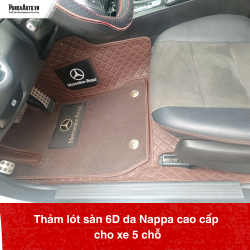 Thảm lót sàn 6D da Nappa cao cấp co xe 5 chỗ Giá gốc tại xưởng PandaAuto.vn(4)