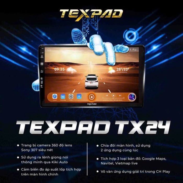 Màn hình android T24 hội tụ nhiều tính năng thông minh