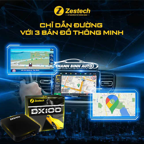 Android Box Zestech SX100 hỗ trọe dẫn đường thông minh