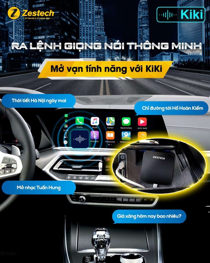 Android Box Zestech DX14 PRo hỗ trợ ra lệnh giọng nói thông minh