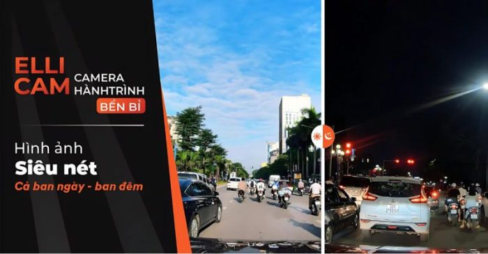 Camera hành trình A64GS ghi lại hình ảnh sắc nét 2K