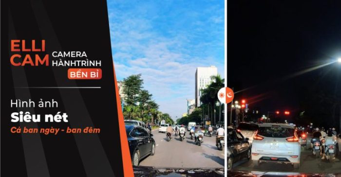 Camera hành trình Ellicam A650S ghi hình sắc nét với độ phân giải 1080p