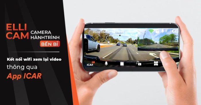 Camera hành trình Ellicam A650S định vị GPS kết nối điện thoại xem và tải video dễ dàng