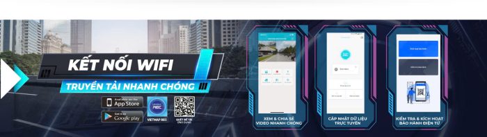 Vietmap H86 hỗ trợ kết nối wifi với điện thoại thông minh