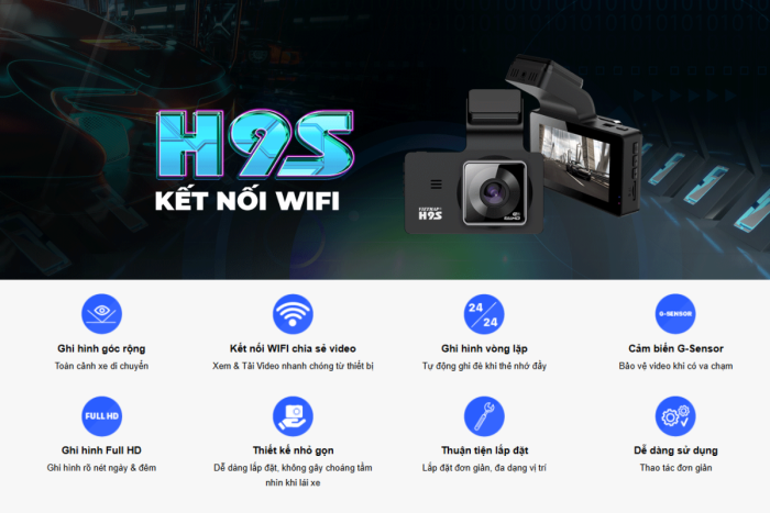 Tính năng nổi bật của camera hành trình Vietmap H9S