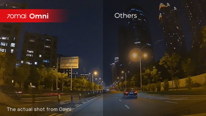 Camera hành trình 70mai Omni ghi hình sắc nét ngày đêm