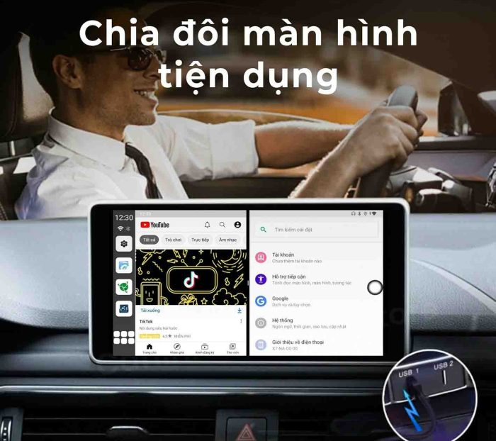 Trải nghiệm mượt mà trêm màn hình ô tô androdi box OledPro X5