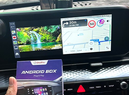 Hoàn thiện Android Box OledPro X9 tại Panda Auto