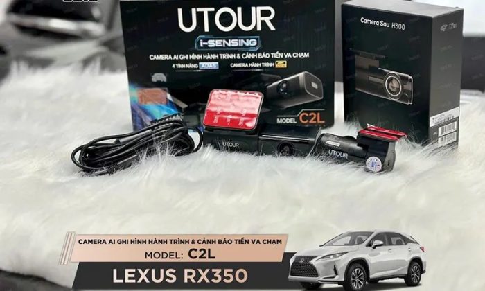 camera hành trình Utour c2l lắp trên xe
