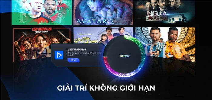 Giải trí đa phương tiện mọi lúc mọi nơi khi kết nối Vietmap BS!0