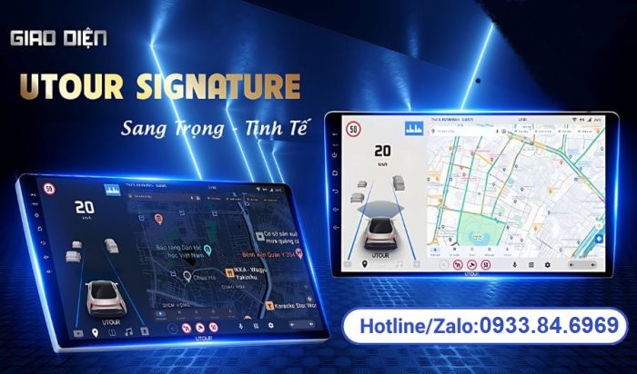 Màn hình liền camera 360 UTOUR US360 i10 và i1 có giao diện thân thiện