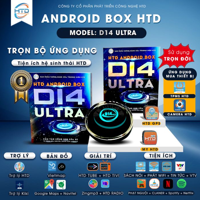 Tính năng của android box ô tô HTD D14 uLtra
