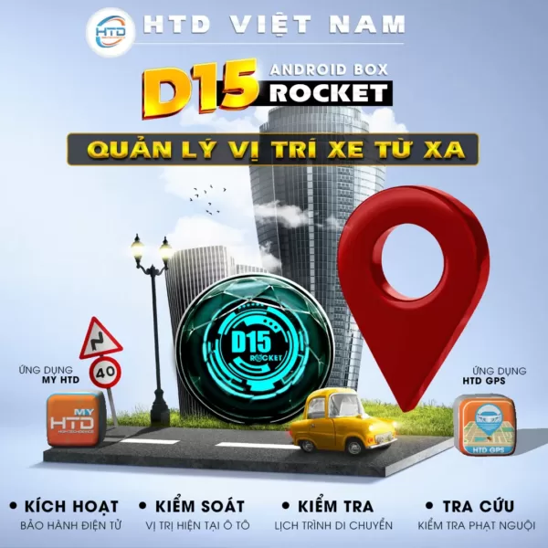 Android bỗ D15 Rocket hỗ trợ định vị chính xác