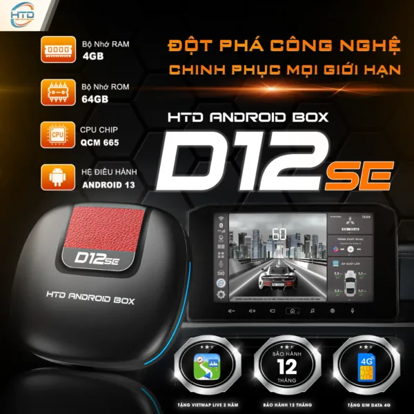 Android Box ô tô D12SE PAnda Auto