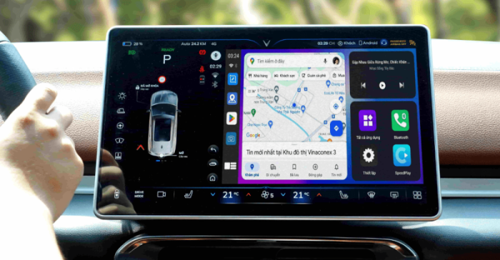 Android box ô tô ICAR Elliview D5VF chỉ đường thông minh