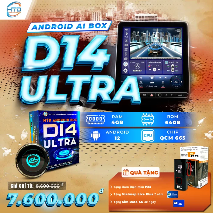 Android box ô tô D14 ultra Panda Auto