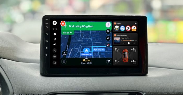 Android box ô tô ICAR Elliview D5P-MZd chỉ đường thông minh