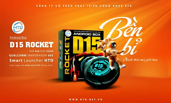 Android booxx D15 Rocket - Bền bỉ thách thức mọi giới hạn